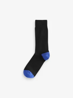 Sokken|Sokken|Next Black Heel Toe - Verpakking van 7 - Herensokken met hoog katoengehalte