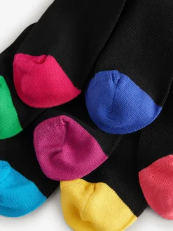 Sokken|Sokken|Next Black Heel Toe - Verpakking van 7 - Herensokken met hoog katoengehalte