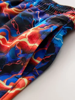 Badkleding|Next Black Lightening Bolt - Zwembroek met print (3-16jr)