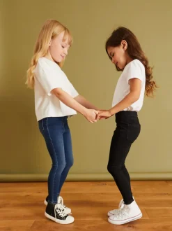 Jeans|Next - Set van 2 jeggings met elastische taille (3-16 jr) Black/Dark Denim