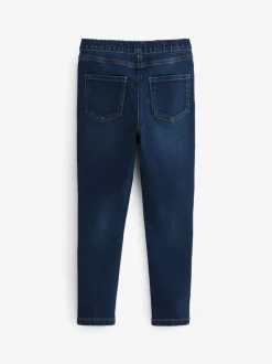 Jeans|Next - Set van 2 jeggings met elastische taille (3-16 jr) Black/Dark Denim