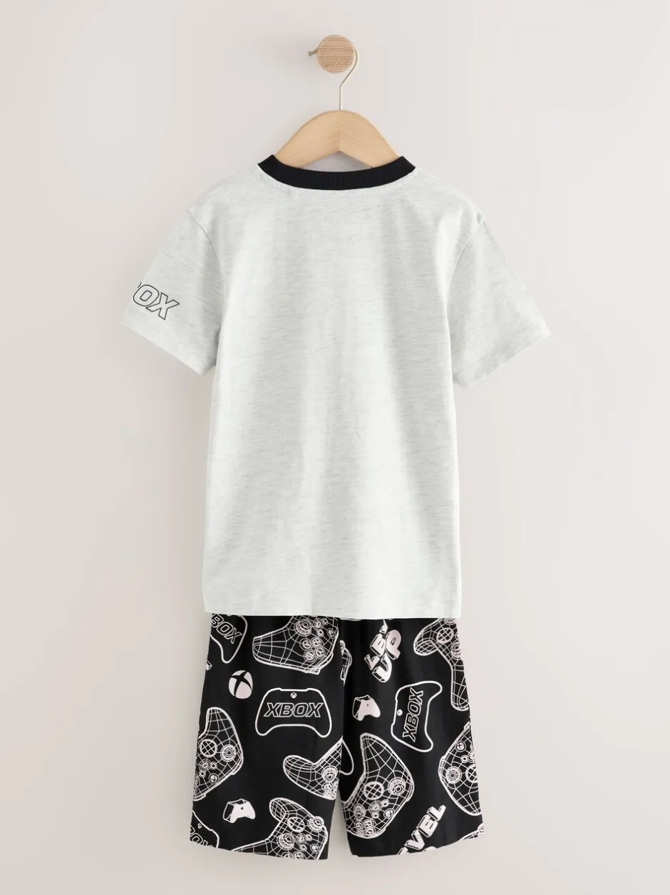 Pyjama's|Nachtkleding En Pyjama's*Next Black/Grey Xbox - License Short Pyjamas 2 Pack (5-16yrs)