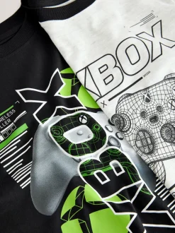 Pyjama's|Nachtkleding En Pyjama's*Next Black/Grey Xbox - License Short Pyjamas 2 Pack (5-16yrs)