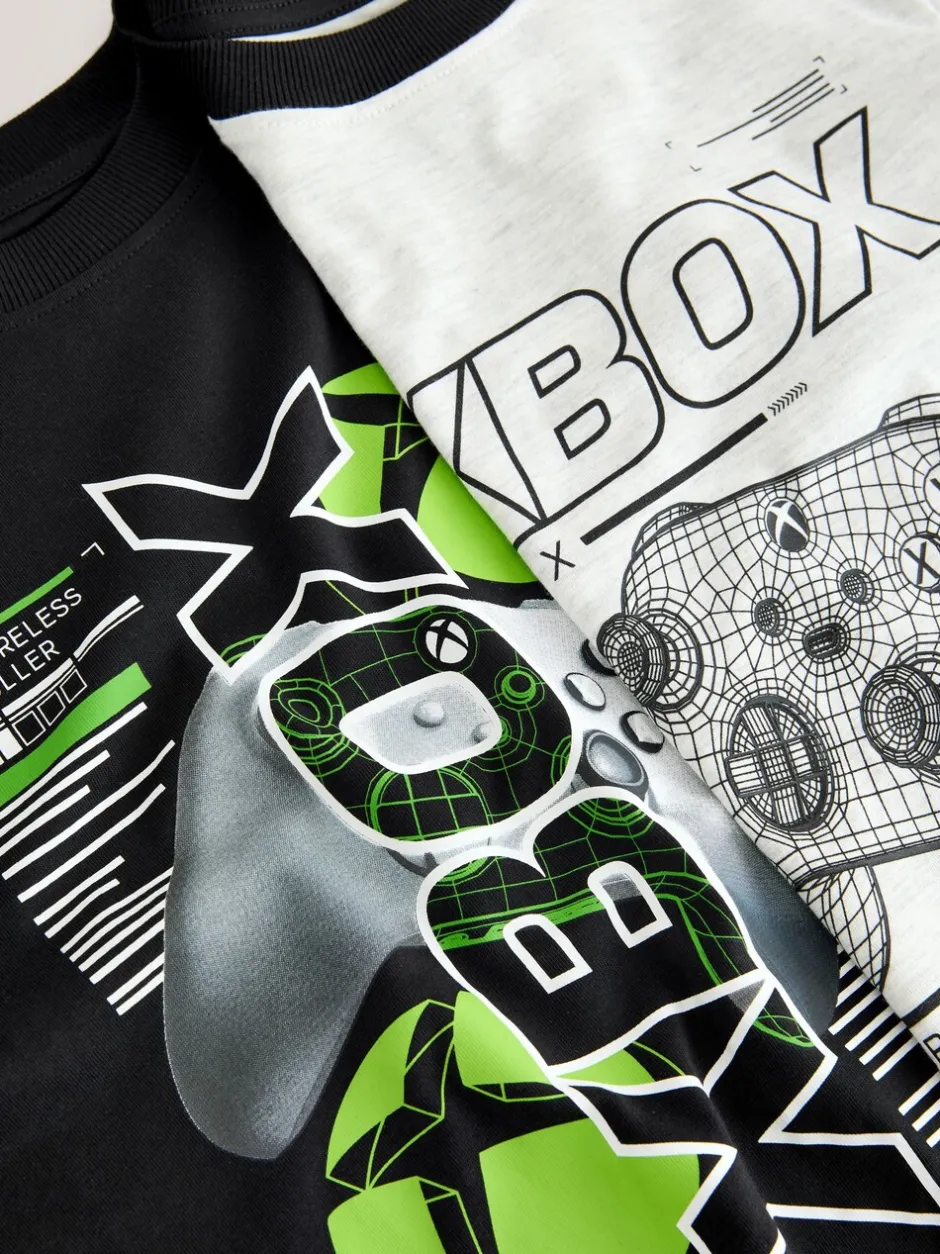 Pyjama's|Nachtkleding En Pyjama's*Next Black/Grey Xbox - License Short Pyjamas 2 Pack (5-16yrs)