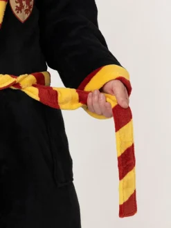 Kamerjassen En Badjassen*Vanilla Underground - Harry Potter Hooded Bathrobe Dressing Gown Black/Red Gryffindor