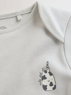 Rompertjes En Hemdjes|Rompertjes En Hemdjes|Next Blauw - 5 Babyrompertjes met korte mouwen