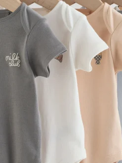 Rompertjes En Hemdjes|Rompertjes En Hemdjes|Next Blauw - 5 Babyrompertjes met korte mouwen