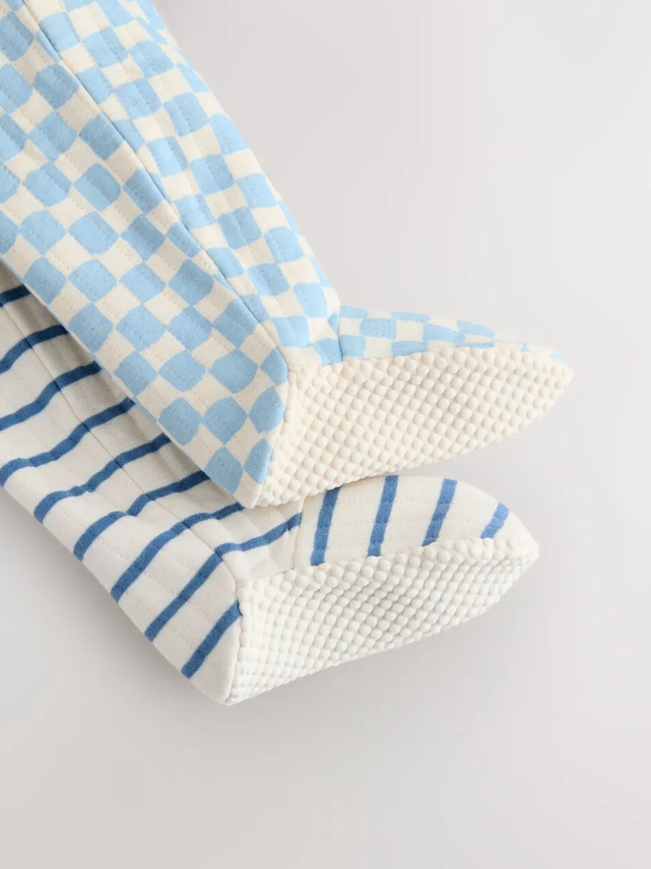 Babypakjes En Babypyjama's*Next Blauw - 2 Doorgestikte babypyjama's