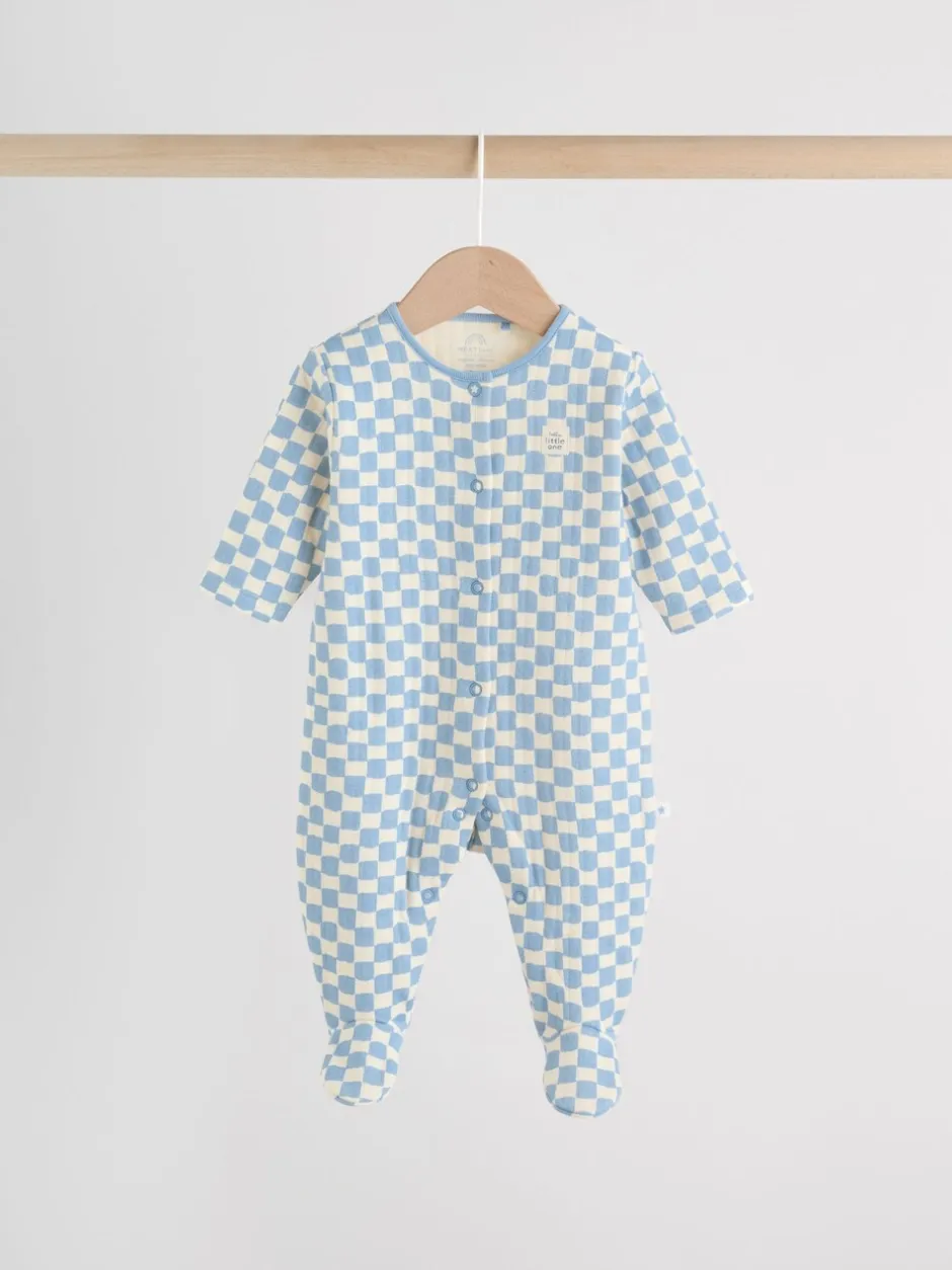 Babypakjes En Babypyjama's*Next Blauw - 2 Doorgestikte babypyjama's