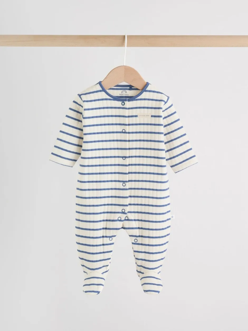 Babypakjes En Babypyjama's*Next Blauw - 2 Doorgestikte babypyjama's
