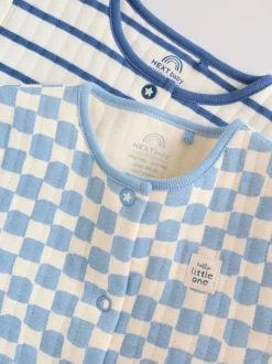 Babypakjes En Babypyjama's*Next Blauw - 2 Doorgestikte babypyjama's