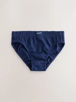Ondergoed|Next - 100% katoenen slip verpakking van 7 (1,5 - 16 jr) Blauw