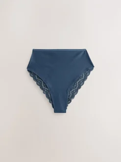 Onderbroeken*Next - 7 Katoenen slipjes met kant Blauw
