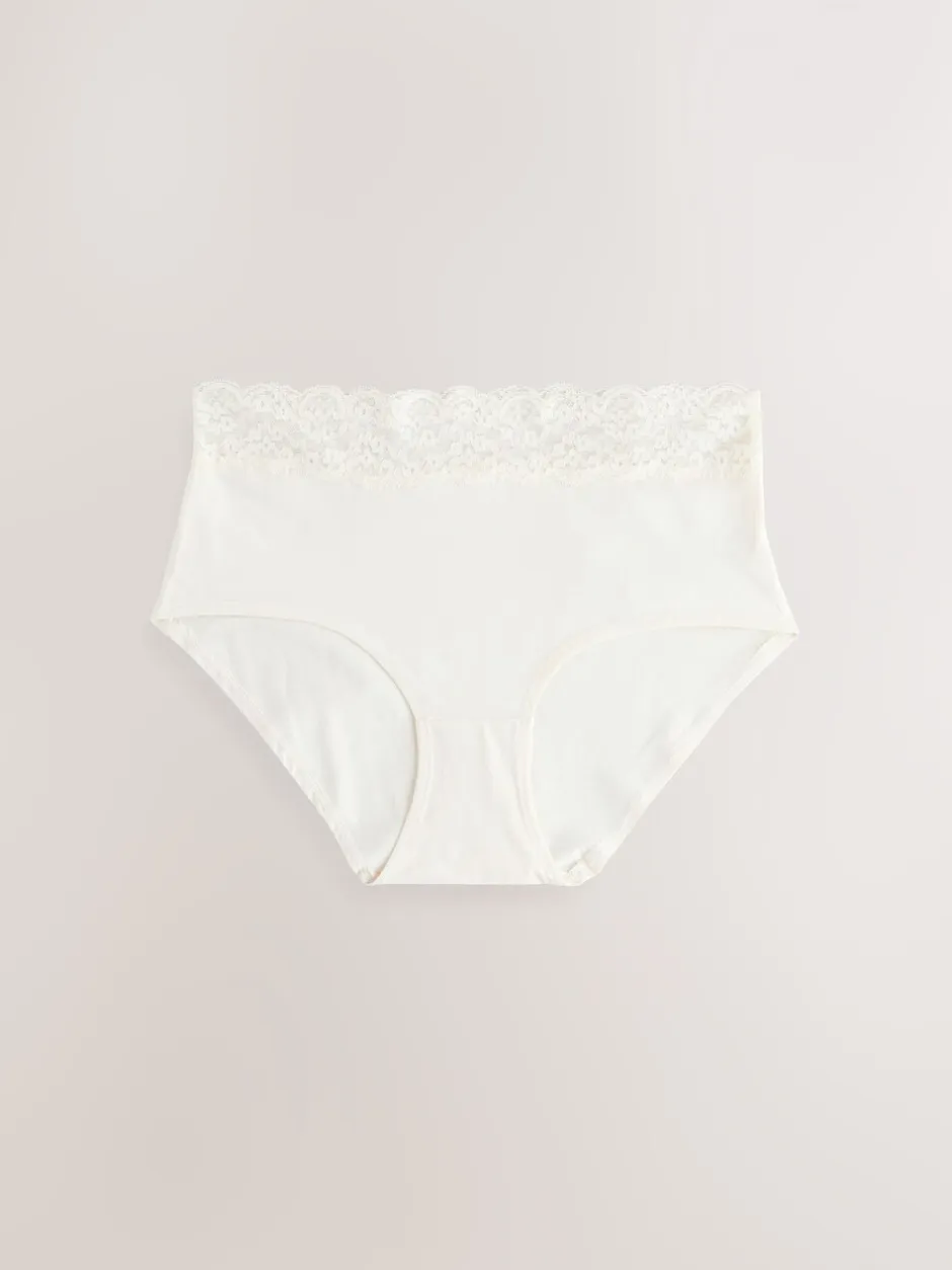 Onderbroeken*Next Blauw - 7 Katoenen slipjes met kant