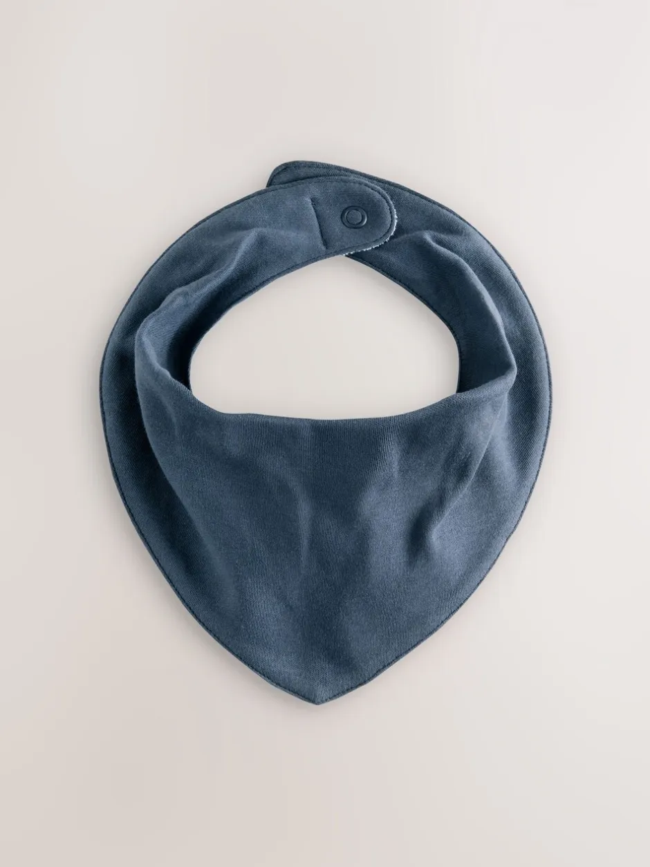 Slabbetjes|Next Blauw - 5 Kwijlslabbetjes voor baby's
