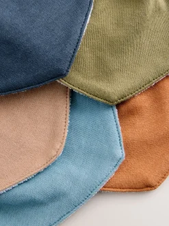 Slabbetjes|Next Blauw - 5 Kwijlslabbetjes voor baby's