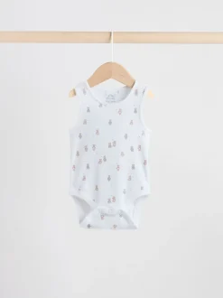 Rompertjes En Hemdjes|Rompertjes En Hemdjes|Next Blauw - 5 Pack Baby Bear Bodysuits