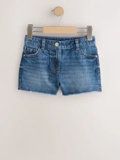 Shorts En Rokken*Next Blauw - 2 Pack Fray Shorts (3-16jr)