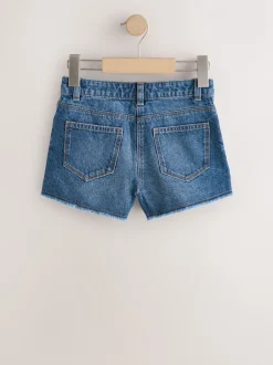 Shorts En Rokken*Next Blauw - 2 Pack Fray Shorts (3-16jr)