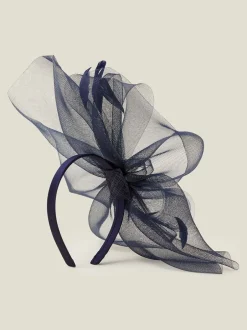 Haaraccessoires|Accessorize - Large Rhea Crin Fascinator Blauw