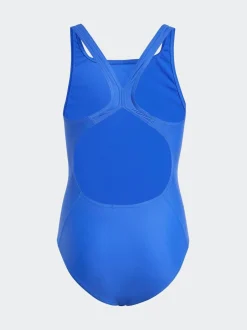Badkleding|adidas - badpak met klein logo Blauw