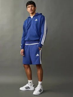 Shorts|adidas Blauw - Essential 3-Stripes French Terry Shorts