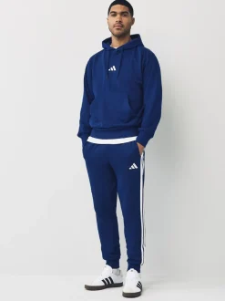 Joggingbroeken*adidas - Essentials fleece joggingbroek met 3 strepen Blauw