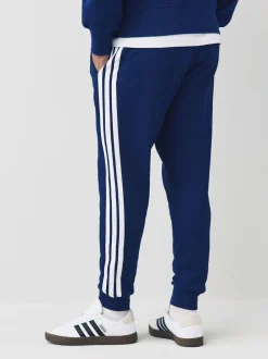 Joggingbroeken*adidas - Essentials fleece joggingbroek met 3 strepen Blauw