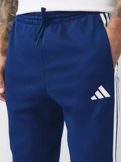 Joggingbroeken*adidas - Essentials fleece joggingbroek met 3 strepen Blauw