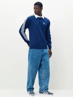 Poloshirts|adidas originals - Adicolor Rugby poloshirt Blauw