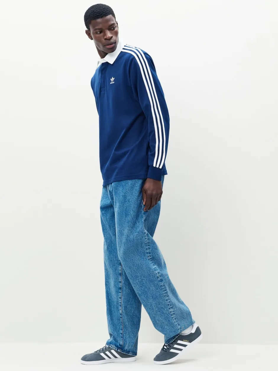 Poloshirts|adidas originals - Adicolor Rugby poloshirt Blauw