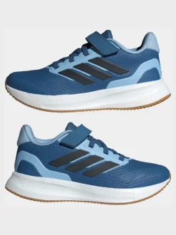 Sneakers*adidas Blauw - Runfalcon 5 kindersneakers met elastische veters