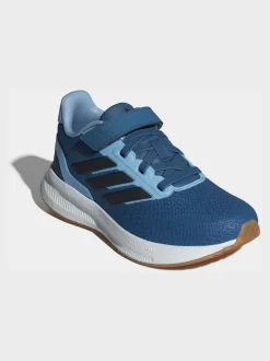 Sneakers*adidas Blauw - Runfalcon 5 kindersneakers met elastische veters