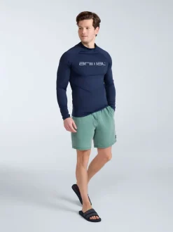 Badkleding*Animal - Sonny sneldrogend surfhemd met logo voor heren Blauw