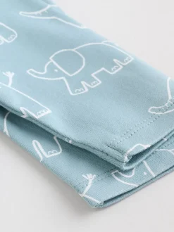 Rompertjes En Hemdjes|Rompertjes En Hemdjes|Next Blauw - Baby Elephant Long Sleeved Bodysuits 5 Pack