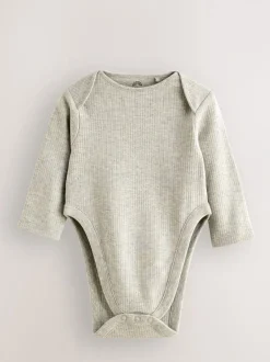 Rompertjes En Hemdjes|Rompertjes En Hemdjes|Next Blauw - Baby Hip Dysplasia Long Sleeve Bodysuits 3 Pack