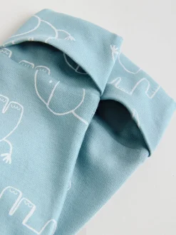 Multipacks|Babypakjes En Babypyjama's*Next Blauw - Baby Linear Elephant Sleepsuits 3 Pack (0-2yrs)