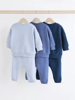 Sets En Combisets|Truien En Breisels*Next Blauw - Baby Sweatshirt en Joggingbroeken Set 6 stuks (0mnd-3jaar)