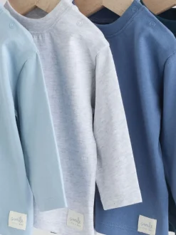 Tops|T-Shirts*Next - Baby T-shirts met lange mouwen 4 stuks (0mnd-2jr) Blauw