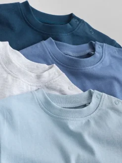 Tops|T-Shirts*Next - Baby T-shirts met lange mouwen 4 stuks (0mnd-2jr) Blauw