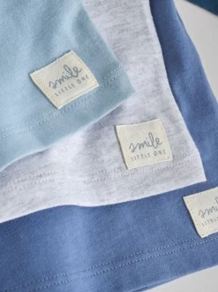 Tops|T-Shirts*Next - Baby T-shirts met lange mouwen 4 stuks (0mnd-2jr) Blauw