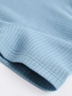 Babypakjes En Babypyjama's|Next Blauw - Babyrompertjes van 100% katoen met tweewegrits, 3 stuks (0-3jaar)