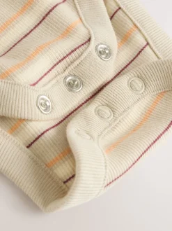 Rompertjes En Tuinbroeken*Next - Babyset van denim bretelbroeken en bodysuit (0 mnd - 2 jr) Blauw
