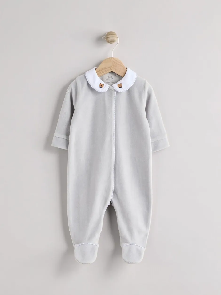Babypakjes En Babypyjama's*Next Blauw - Babyslaappakje met teddybeertextuur (0 mnd - 3 jr)