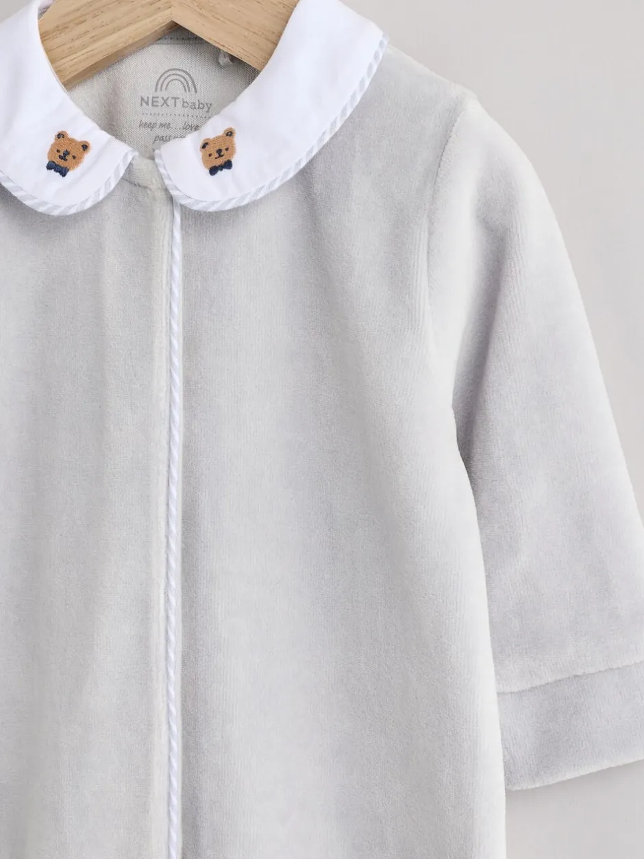 Babypakjes En Babypyjama's*Next Blauw - Babyslaappakje met teddybeertextuur (0 mnd - 3 jr)