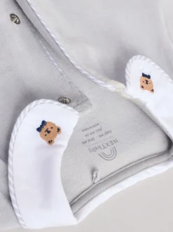 Babypakjes En Babypyjama's*Next Blauw - Babyslaappakje met teddybeertextuur (0 mnd - 3 jr)
