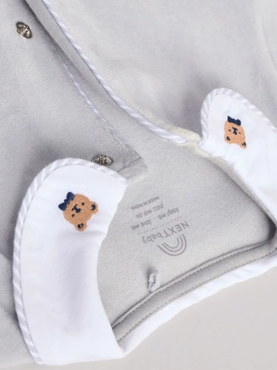 Babypakjes En Babypyjama's*Next Blauw - Babyslaappakje met teddybeertextuur (0 mnd - 3 jr)