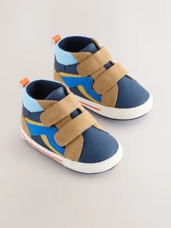 Pantoffels|Next - Babysneakers met klittenbandsluiting (0-2mnd) Blauw