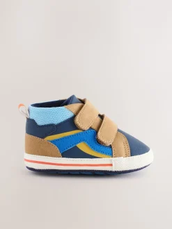 Pantoffels|Next - Babysneakers met klittenbandsluiting (0-2mnd) Blauw