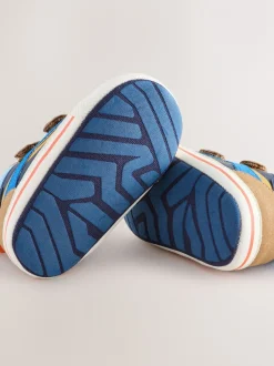 Pantoffels|Next - Babysneakers met klittenbandsluiting (0-2mnd) Blauw